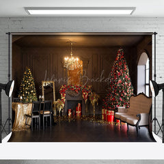 Lofaris Elegant Luxury Festive Living Room Christmas Backdrop