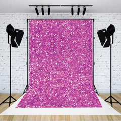 Lofaris Elegant Purple Silver Dots Twinkling Photo Backdrop