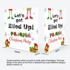 Lofaris Elfed Up Pajama Christmas Party Pillow Case Backdrop