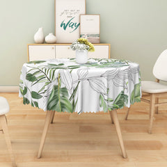 Lofaris Exotic Tropical Leaf Detail Rectangle Tablecloth