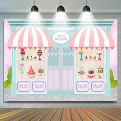 Lofaris Fairy Green Pink Dessert House Birthday Backdrop