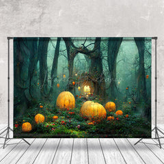 Lofaris Fairy Mystical Weird Forest Floral Halloween Backdrop