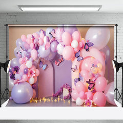 Lofaris Fairy Tale Balloons Arch Floral Cake Smash Backdrop