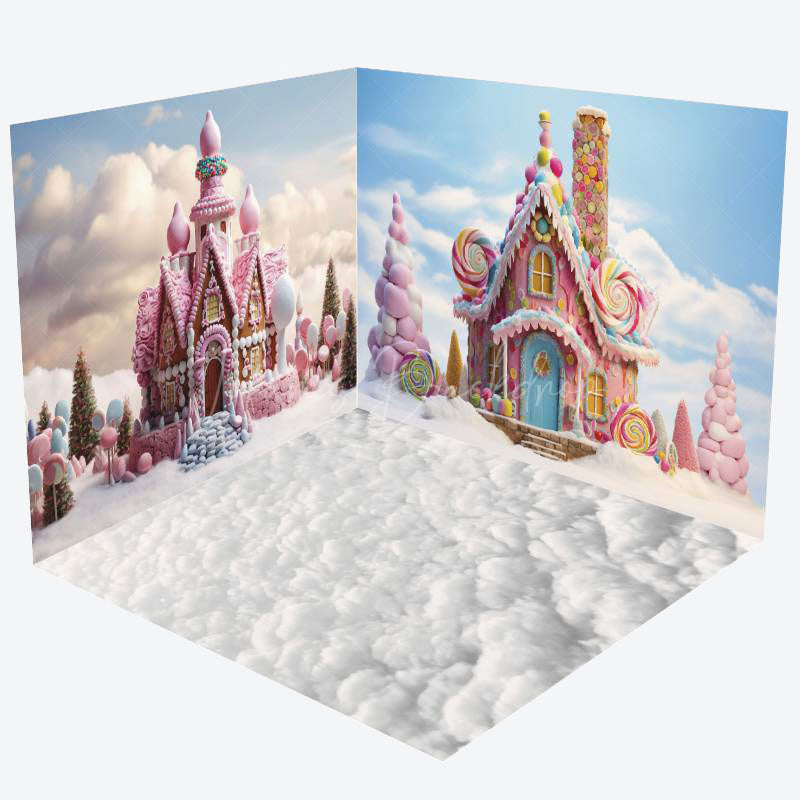 Lofaris Fairy Tale Colorful Candyland Room Set Backdrop