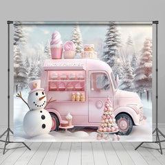 Lofaris Fairy Tale Snowy Castle Christmas Room Set Backdrop