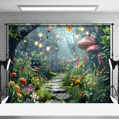 Lofaris Fairyland Greeny Magical Forest Spring Photo Backdrop