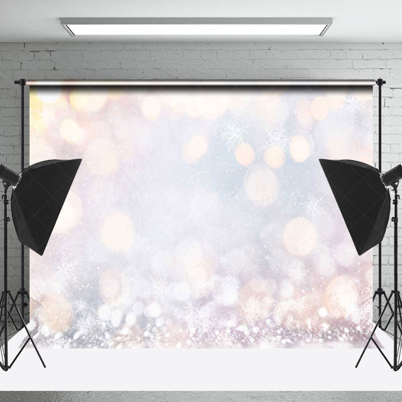 Lofaris Falling Snow Winter Bokeh Backdrop For Photography