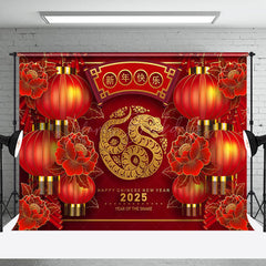 Lofaris Festive 2025 Snake Happy Chinese New Year Backdrop