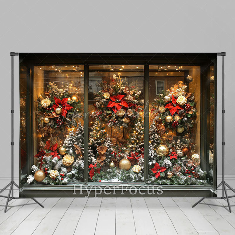 Lofaris Festive Christmas Decoration Boutique Photo Backdrop