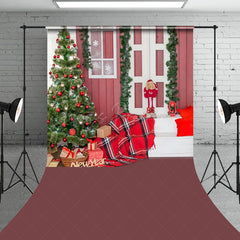 Lofaris Festive Christmas Indoor Scene Cozy Sofa Backdrop