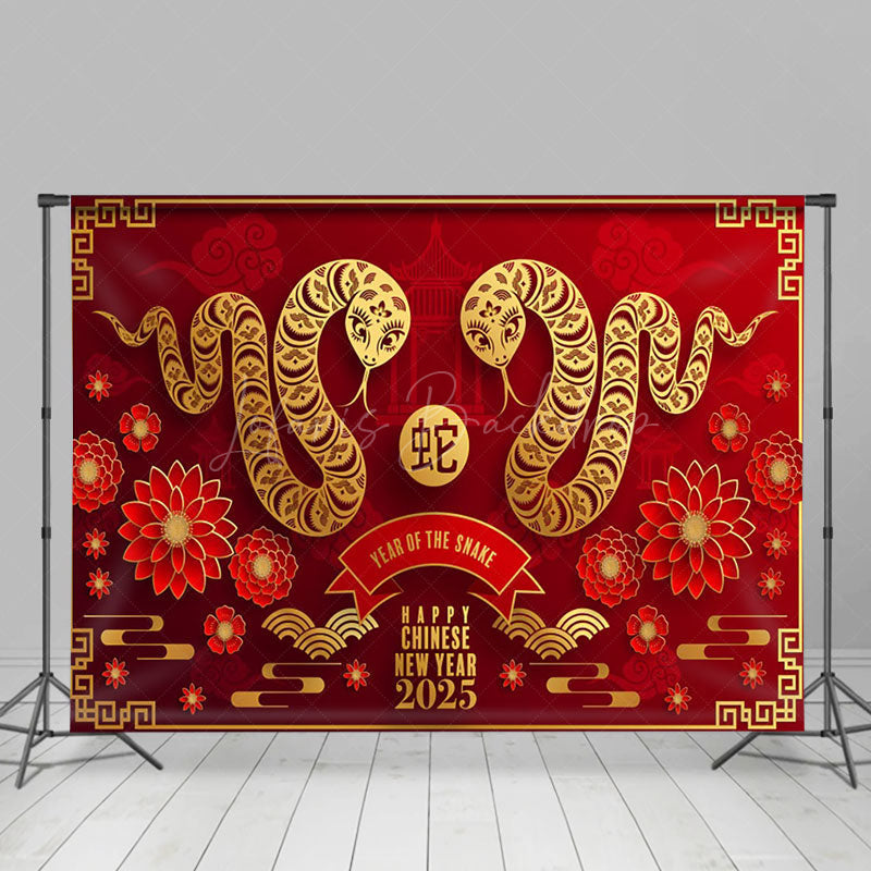 Lofaris Festive Lunar Year Of The Snake Holiday Backdrop