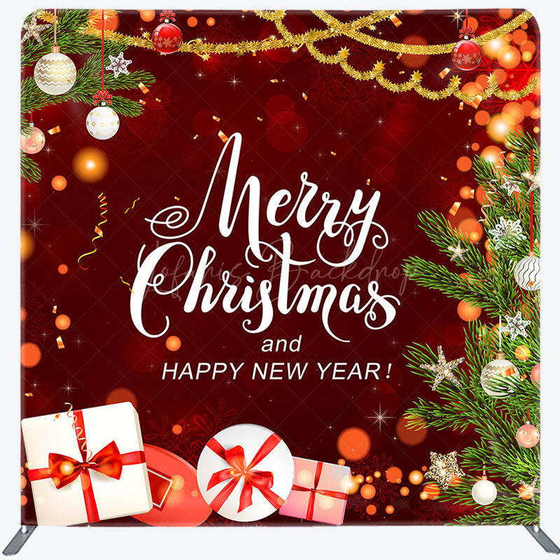 Lofaris Festive Merry Christmas And Happy New Year Backdrop