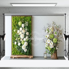 Lofaris Fine Art Spring Greenery Floral Photography Backdrop