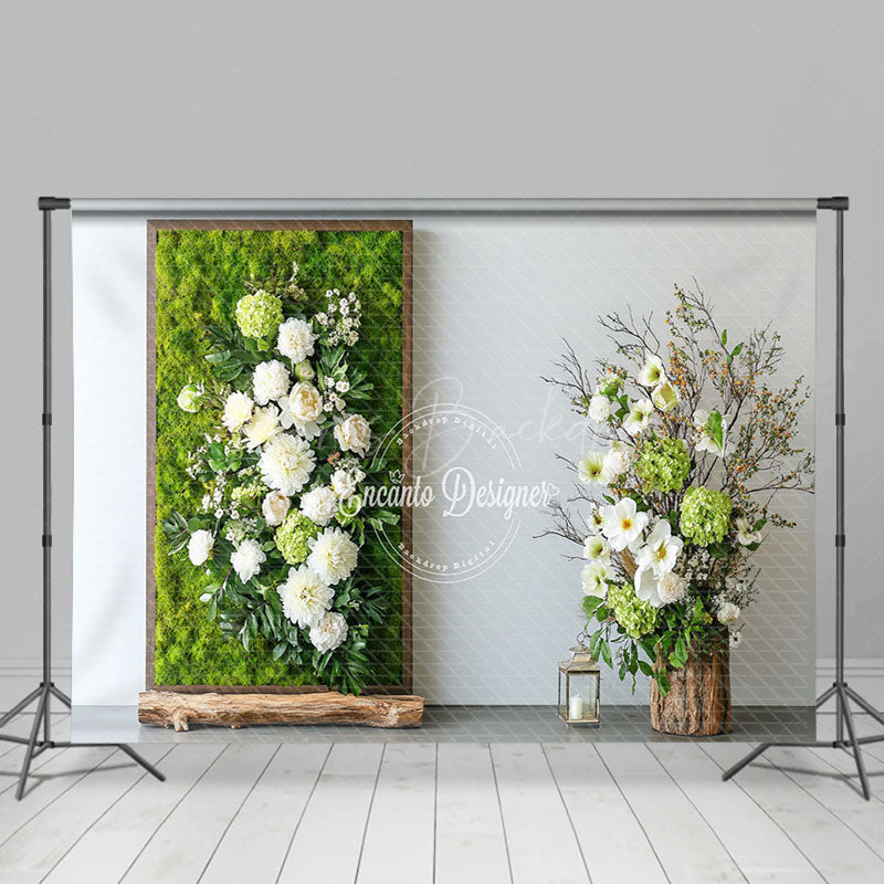 Lofaris Fine Art Spring Greenery Floral Photography Backdrop