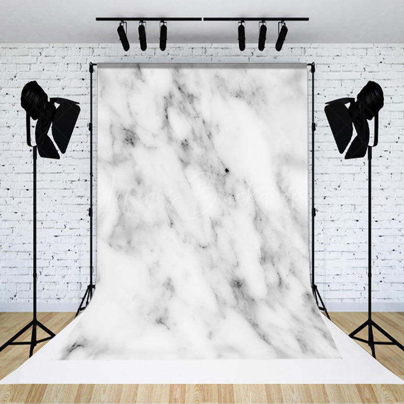 Lofaris Fine Art White Grey Abstract Marble Pattern Backdrop