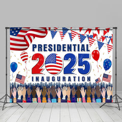 Lofaris Flag Cheers Presidential 2025 Inauguration Backdrop