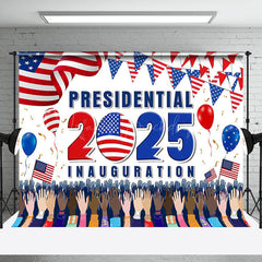 Lofaris Flag Cheers Presidential 2025 Inauguration Backdrop