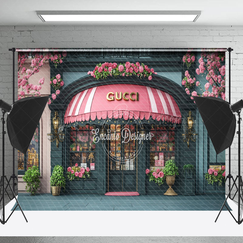 Lofaris Floral Gucci Luxury Store Architecture Photo Backdrop