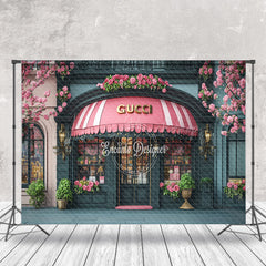 Lofaris Floral Gucci Luxury Store Architecture Photo Backdrop