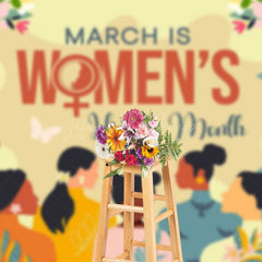 Lofaris Floral March Is Womens History Month Party Backdrop