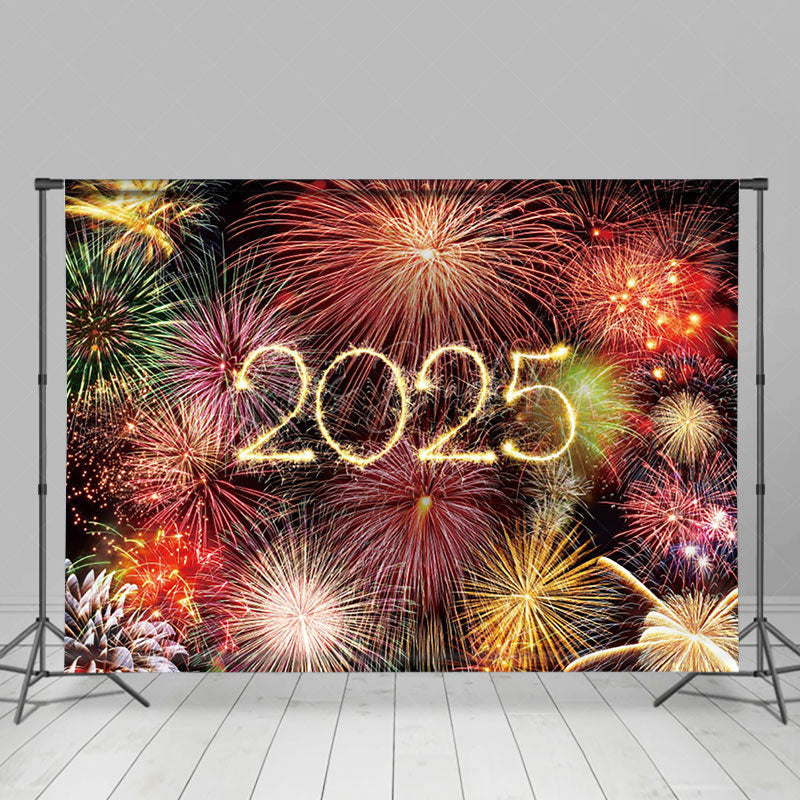 Lofaris Full Daazzling 2025 Shiny New Year Backdrop