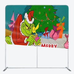 Lofaris Funny Monster Tree Christmas Pillow Case Backdrop