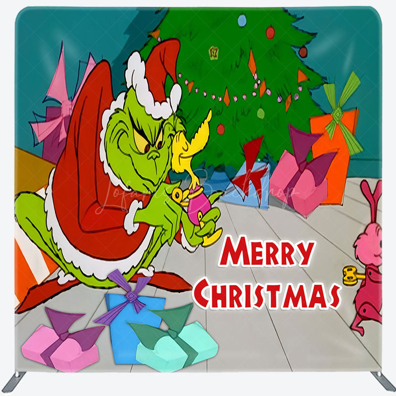 Lofaris Funny Monster Tree Christmas Pillow Case Backdrop