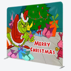 Lofaris Funny Monster Tree Christmas Pillow Case Backdrop