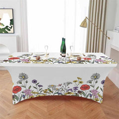 Lofaris Garden Blossom Daisy Sunflower Stretch Table Cover