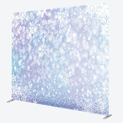 Lofaris Glittering Snowflakes Double-Sided Square Backdrop