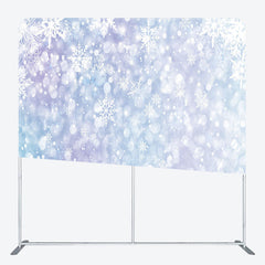 Lofaris Glittering Snowflakes Double-Sided Square Backdrop