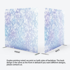 Lofaris Glittering Snowflakes Double-Sided Square Backdrop