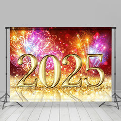 Lofaris Glorious 2025 Shiny Display Celebrating New Year Backdrop