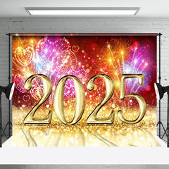 Lofaris Glorious 2025 Shiny Display Celebrating New Year Backdrop