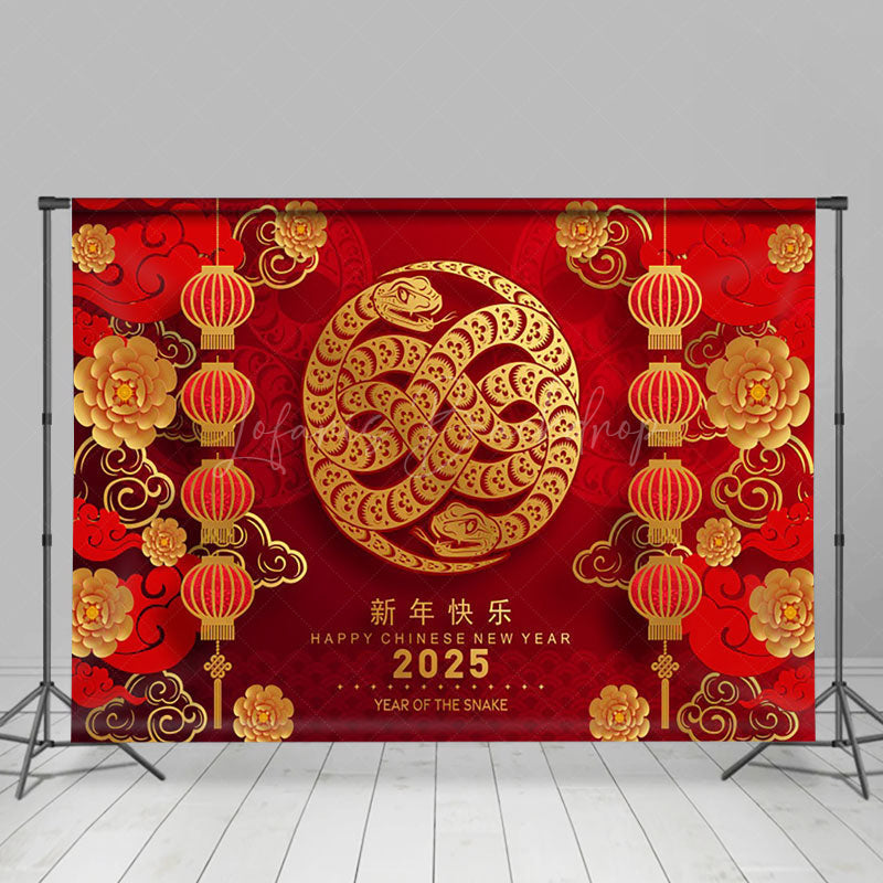 Lofaris Glorious Snake Year 2025 Celebration Happiness Backdrop