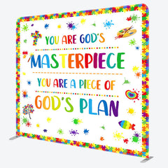 Lofaris Gods Plan Puzzle Birthday Tension Fabric Backdrop