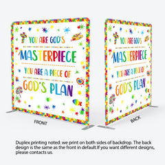 Lofaris Gods Plan Puzzle Birthday Tension Fabric Backdrop