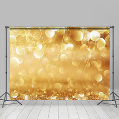 Lofaris Gold Glitter Shiny Sparkle Happy New Year Backdrop