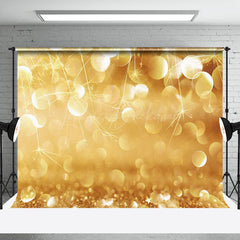 Lofaris Gold Glitter Shiny Sparkle Happy New Year Backdrop