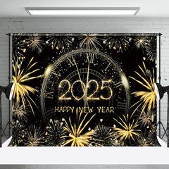 Lofaris Gold Sparks Dial Countdown 2025 New Year Backdrop