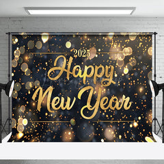 Lofaris Golden Glitter Happy New Year Home Party Backdrop