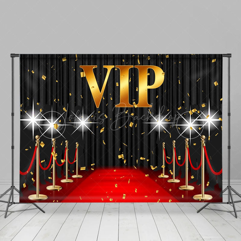 Lofaris Gorgeous Red Carpet Ribbon Vip Theme Backdrop