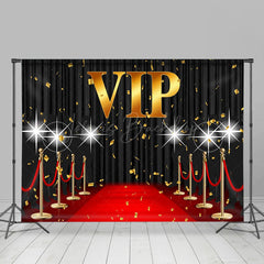 Lofaris Gorgeous Red Carpet Ribbon Vip Theme Backdrop