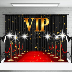 Lofaris Gorgeous Red Carpet Ribbon Vip Theme Backdrop