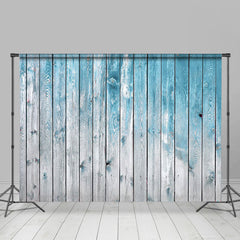 Lofaris Gradient Blue Grey Wood Grain Photography Backdrop