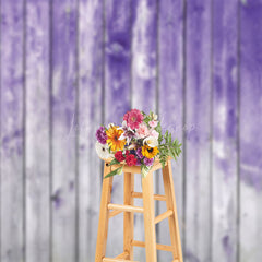 Lofaris Gradient Purple Grey Wood Grain Photography Backdrop