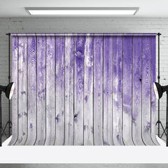 Lofaris Gradient Purple Grey Wood Grain Photography Backdrop