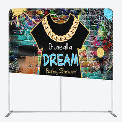 Lofaris Graffiti Brick Wall Hiphop Dream Baby Shower Backdrop