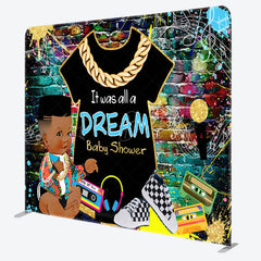 Lofaris Graffiti Brick Wall Hiphop Dream Baby Shower Backdrop