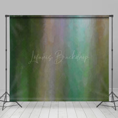 Lofaris Green Abstract Rainbow Pattern Room Set Backdrop